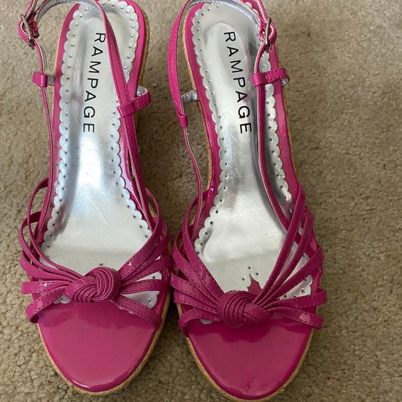 Rampage Hot Pink Wedge - Picture 1 of 2